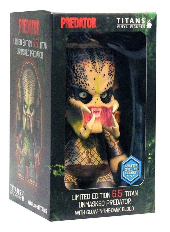 تايتانز إصدار محدود من Titans Vinyl، مجسم Predator Unmasked بحجم 6.5 بوصة، يتوهج في الظلام، إصدار SDCC - Image 2